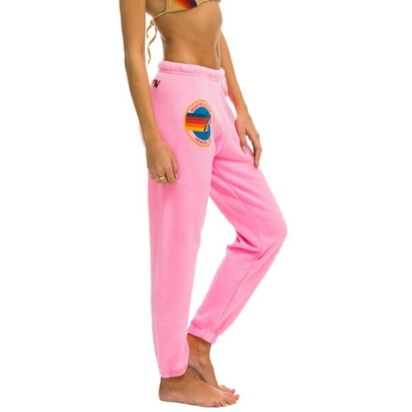 AVIATOR NATION SWEATPANTS - NEON PINK Small Excellent Condition - Picture 2 of 9